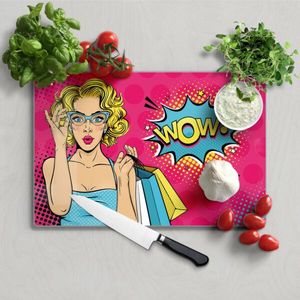 Chopping Board - Astonished Blonde: WOW - Image 2