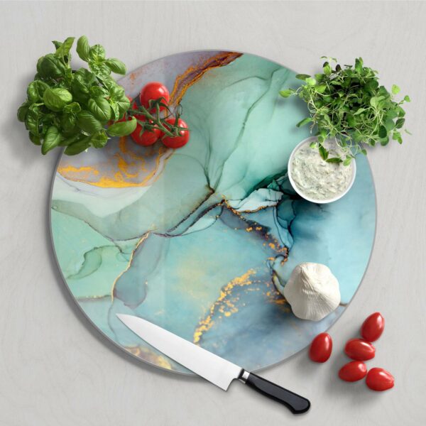 Chopping Board - Runny Water Colour Art - Image 2
