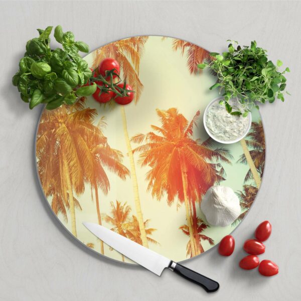 Chopping Board - Palm Trees Through Filter - Image 2