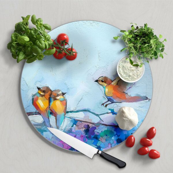 Chopping Board - Four Birds On A Branch - Image 2