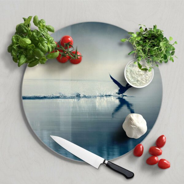Chopping Board - Bird Lands On Water - Image 2