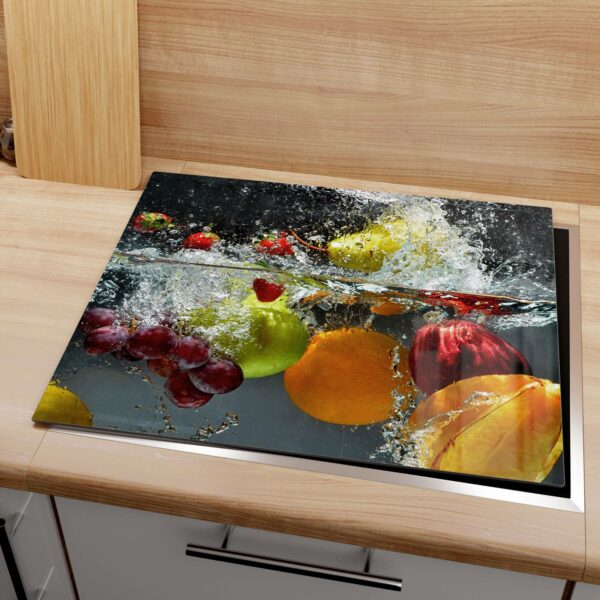 Herdabdeckplatte - Gemischtes Obst im Wasser – Bild 2