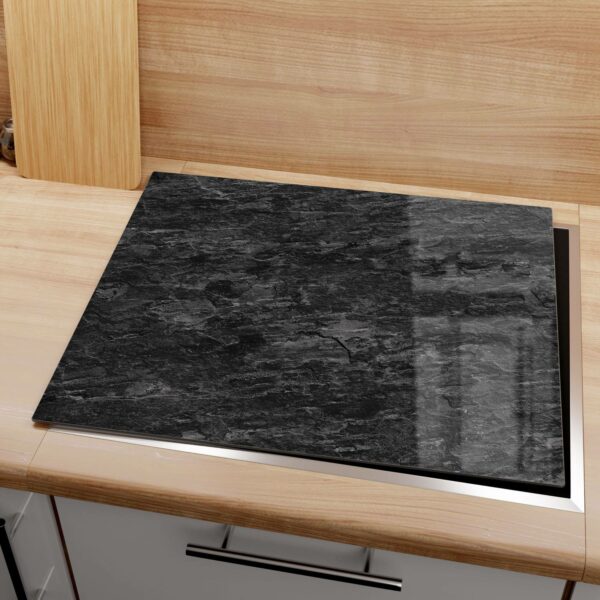 Herdabdeckplatte - Dunkle Steinstruktur – Bild 2