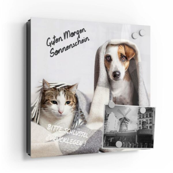Schlüsselkasten - Katze und Hund zugedeckt – Bild 2