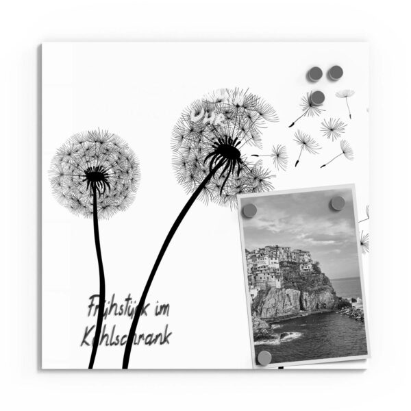 Magnettafel - Schwarze Pusteblumen – Bild 2