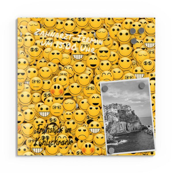 Magnettafel - Vielzahl von Smileys – Bild 2