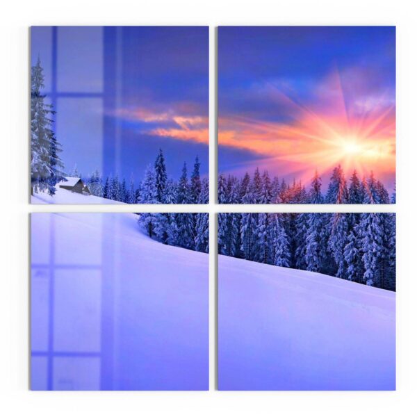 Wandbilder - Berg-Winterlandschaft – Bild 2