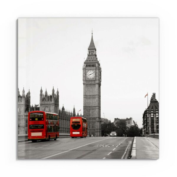 Wandbild - Rote Busse vor Big Ben – Bild 2