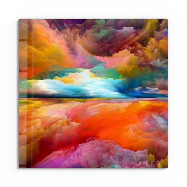 Wandbild - Gespiegelte Farbwolken – Bild 2