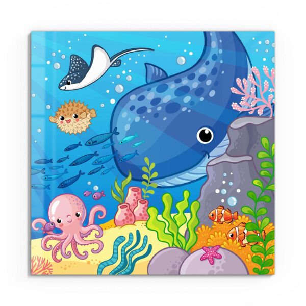 Wandbild - Comic-Unterwasserwelt – Bild 2