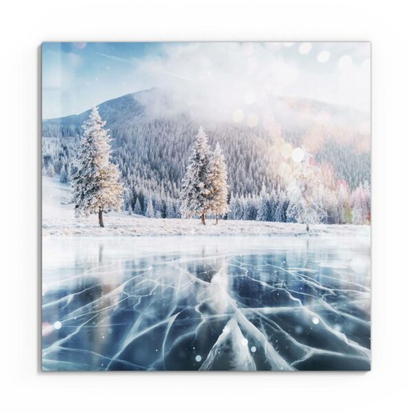 Wandbild - Zugefrorener See – Bild 2