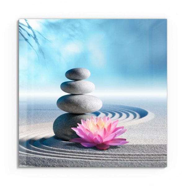 Wandbild - Motiv eines Zen-Gartens – Bild 2