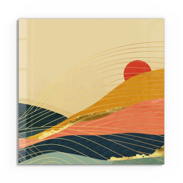 Wall Art - Abstract Mountain Scenery - Image 2