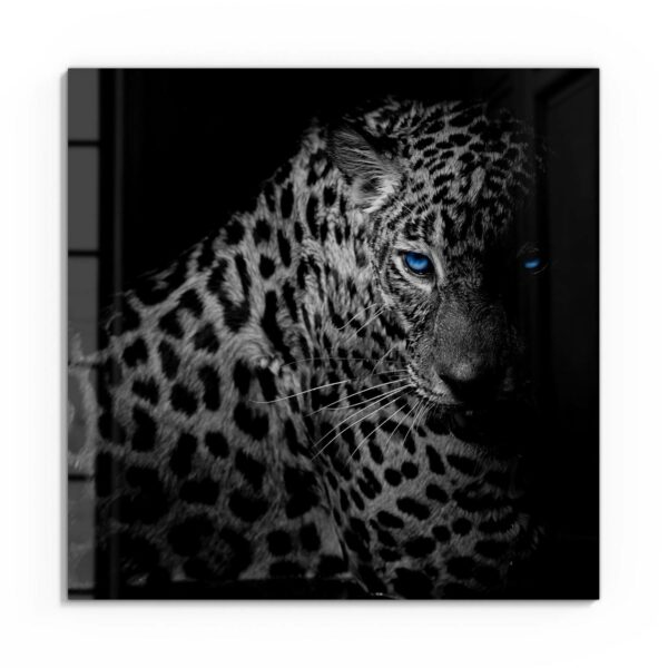 Wandbild - Leopard mit blauen Augen – Bild 2