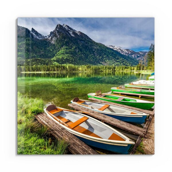 Wandbild - Romantischer Bergsee – Bild 2
