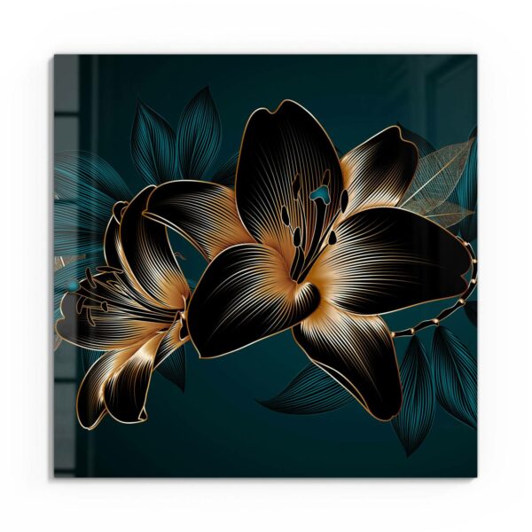 Wandbild - Hochwertige Liliengrafik – Bild 2