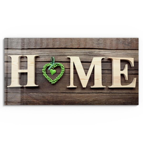 Wandbild - Buchstabendekor HOME – Bild 2