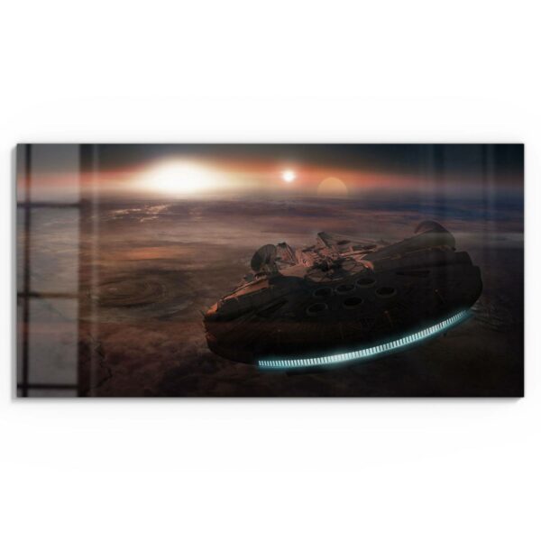Wandbild - Millennium Falcon Dunkel – Bild 2