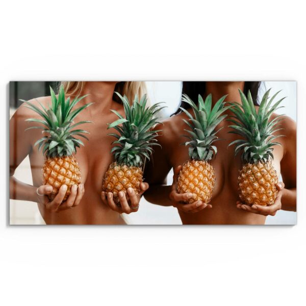 Wandbild - Ananas bedeckte Brüste – Bild 2