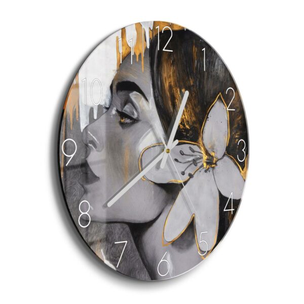 Wall Clock - Woman With Flower In Hair - Image 2