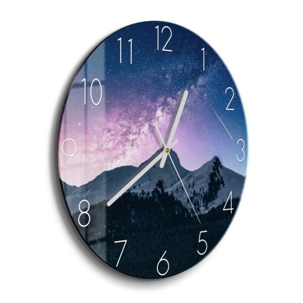 Wall Clock - Mountains Night Sky - Image 2