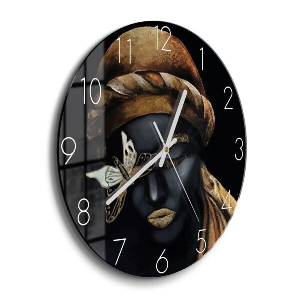 Wanduhr - Frau mit Turban – Bild 2
