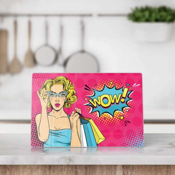 Chopping Board - Astonished Blonde: WOW - Image 3