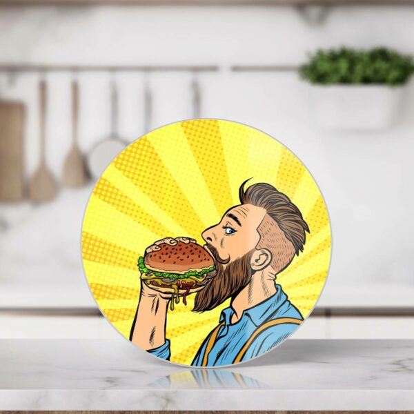 Chopping Board - Bearded Man Eats Burger - Image 3