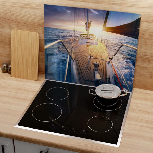 Hob Cover - Sailboat Chases Sunset - Image 3