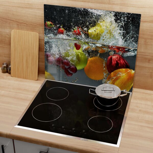 Herdabdeckplatte - Gemischtes Obst im Wasser – Bild 3