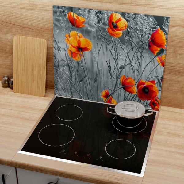 Hob Cover - Red Poppies - Image 3