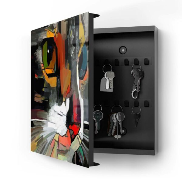 Key Box - Abstract Cat Face - Image 3