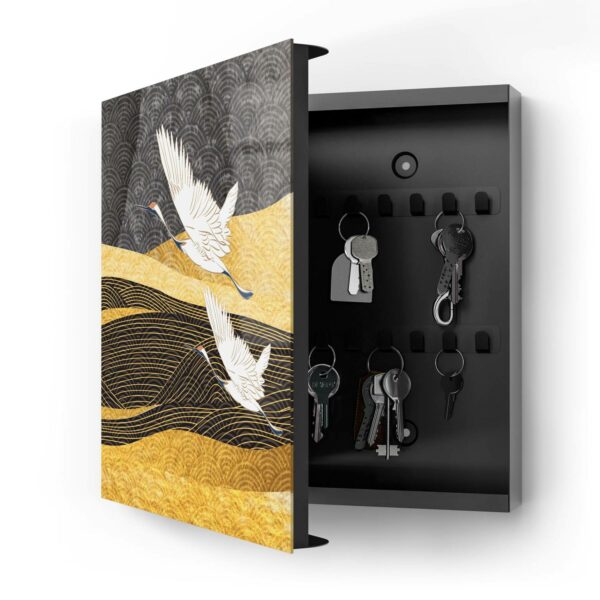 Key Box - Pair Of Flying Cranes - Image 3