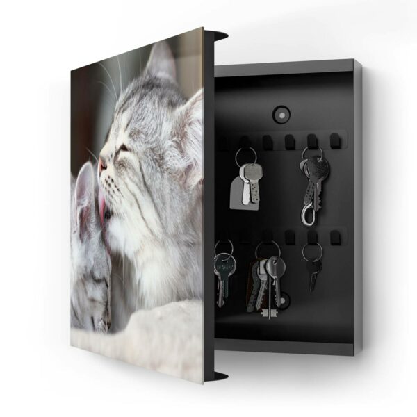Key Box - Cats Grooming Each Other - Image 3