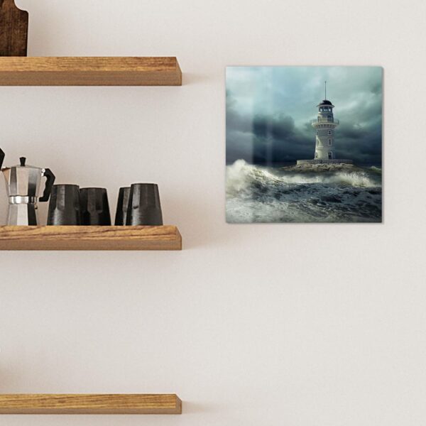Magnettafel - Leuchtturm im Sturm – Bild 3