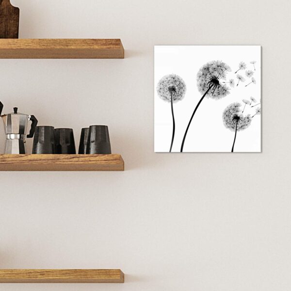 Magnettafel - Schwarze Pusteblumen – Bild 3