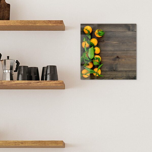 Magnettafel - Orangen auf Holzbrettern – Bild 3