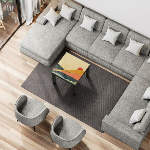 Side Table - Abstract Mountain Scenery - Image 3
