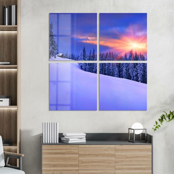 Wandbilder - Berg-Winterlandschaft – Bild 3