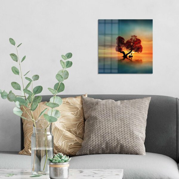 Wandbild - Fischerboot unter Baum – Bild 3