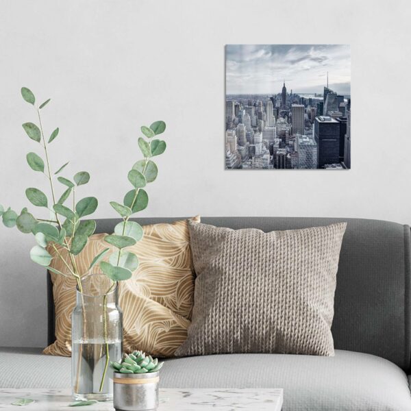 Wandbild - Blaue Skyline New York – Bild 3