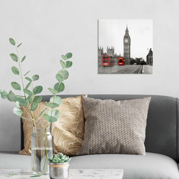 Wandbild - Rote Busse vor Big Ben – Bild 3