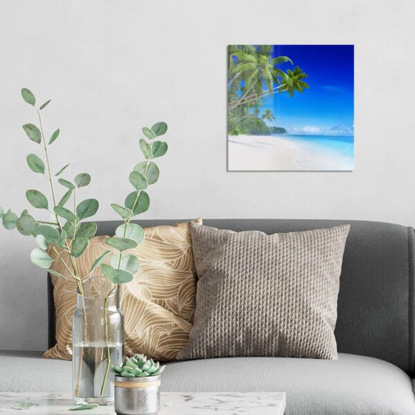 Wandbild - Palmen am Sandstrand – Bild 3