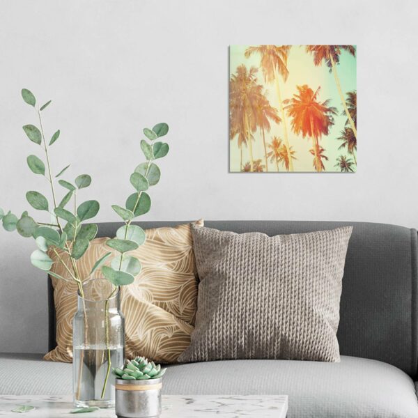 Wandbild - Palmen mit Farbfilter – Bild 3