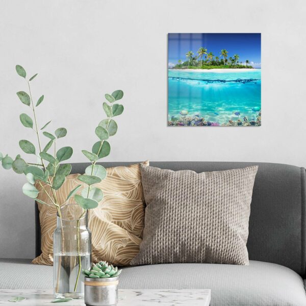 Wandbild - Insel im tropischen Meer – Bild 3