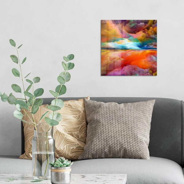 Wandbild - Gespiegelte Farbwolken – Bild 3