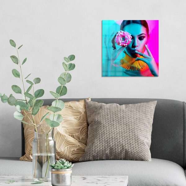 Wandbild - Trendiges Frauenporträt – Bild 3