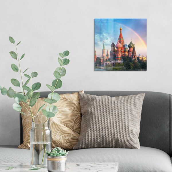 Wandbild - Regenbogen über Moskau – Bild 3