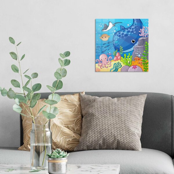Wandbild - Comic-Unterwasserwelt – Bild 3