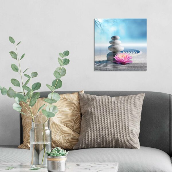 Wandbild - Motiv eines Zen-Gartens – Bild 3